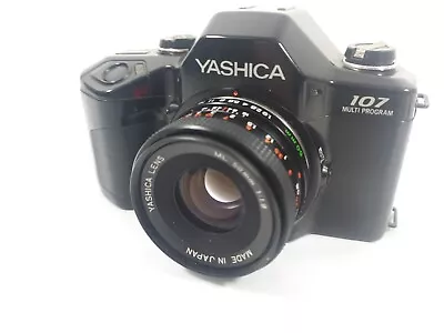 Vtg Yashika 107 Multi Program Camera Yashica ML 50 F1.9 Lens WORKING ID1044 B09 • £28.95