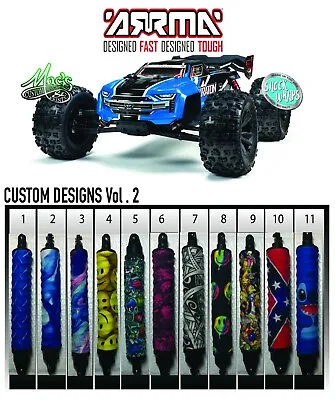 *NEW CUSTOM Vol. 2* Arrma Kraton 1/8 RC Shock Covers Shock Wraps Dust Wraps • $14.95