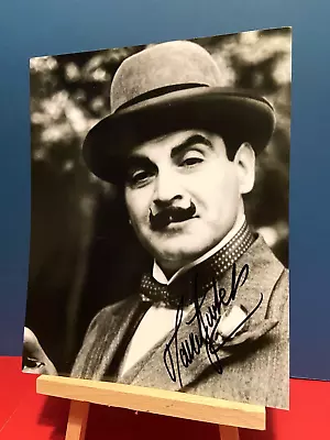 DAVID SUCHET Poirot Genuine Authentic Signed 10 X 8 PHOTO UACC COA • £54