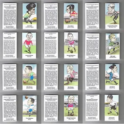 Rowland Football Soccer Footballer Caricature Single Card Series 1 To 5  Various • £1.75