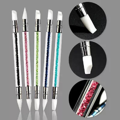 Gem Picker Dot Rhinestone Dual-ended Crystal Nail Art Dotting Tool Pen Manicure • $1.84