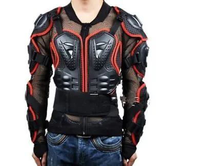 Motorcycle Full Body Armor Motorbike Jacket Spine Chest Riding Racing Protection • $80.89
