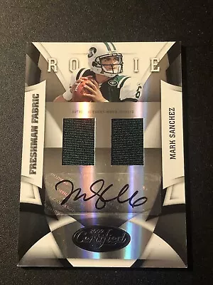 2009 Certified Freshman Fabric /249 Mark Sanchez #225 Rookie Auto RC • $14.99