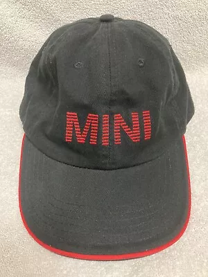 Mini Cooper Car Club Strapback Cap Dad Hat Black Red Embroidered Motoring JCW • $14.99