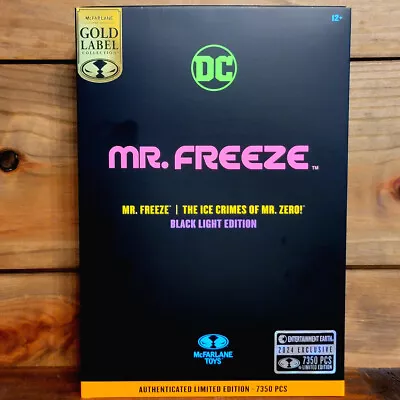 Mr Freeze Black Light Mcfarlane Gold Label DC Multiverse 7 In Action Figure Excl • $29.99