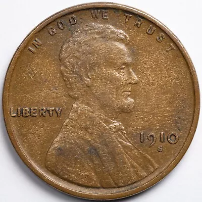 1910-S XF Lincoln Wheat Penny Cent Extremely Fine San Francisco Mint 1 • $47