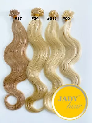 Keratin U-tips/Flat Tips 100% Human Hair Extensions 1g/strand 16  Blonde Colors • $95