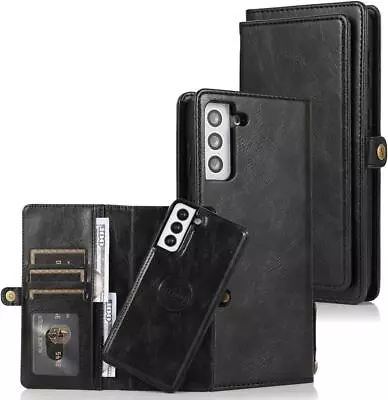 Cover For Samsung S21 Plus Wallet Case2in1 Magnetic Detachable Case (6.7 )Black • $65.45