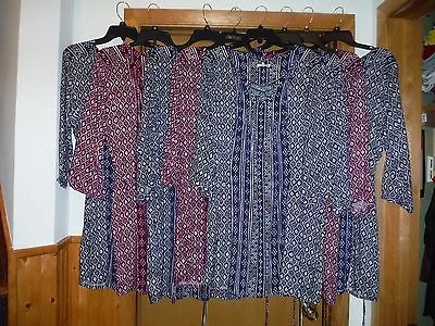 £16.19 • Buy Long Sleeve Light Dresses Sonoma XL,L,M,S,Multi Purple And Blue 100% Rayon NWT