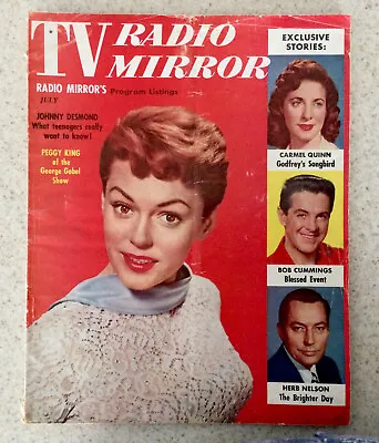 Vintage TV Radio Mirror Magazine July 1955 Lots Of Cool Stuff • $2.99