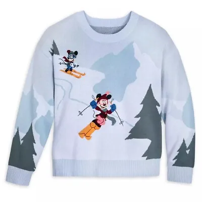 Disney Parks Minnie Mouse And Friends Holiday Homestead Sweater For Women NEW • $89.95