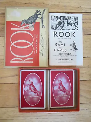 Rook 1943 Vintage Card Deck W/Rule Book & Box Complete • $16.99