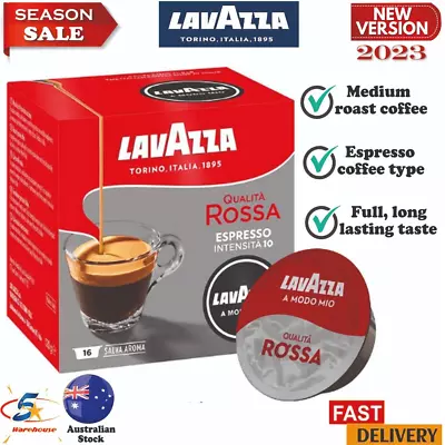 Lavazza A Modo Mio Qualita Rossa X 6 Boxes (96 Capsules/pods) • $64.99