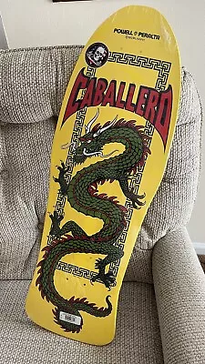 Powell Peralta Steve Caballero Chinese Dragon Skateboard Deck - Yellow • $90