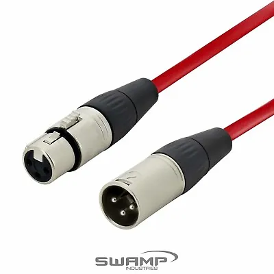 Stage Series Balanced XLR Microphone Cable - RED Cable - Wide Range Of Lengths • $27.99