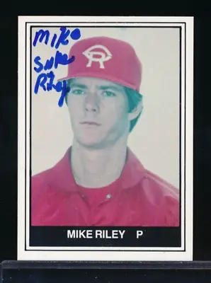 1982 TCMA Cedar Rapids Reds Mike Riley #168 Signed Auto Autograph W/ Nickname • $9