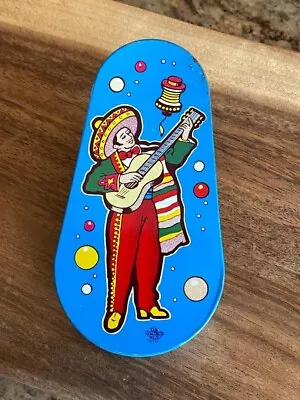 Vintage Tin Noise Maker - Us Metal Toy Company 5 1/2  Mexican Guitar- Very Old • $1.99