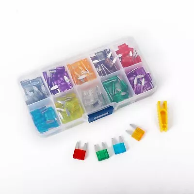 120x Mini Blade Fuse Assortment Kit Auto Car Motorcycle Boat Fuses Assorted Set • $5.99