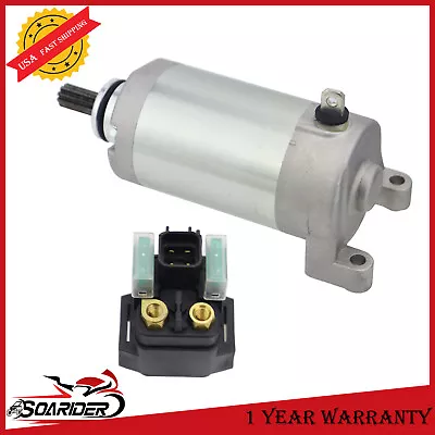 Starter For Yamaha Raptor 250 YFM25R 2008-2013 19639 With Relay 3C5-81890-00-00 • $38.99