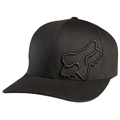 $31.95 • Buy Fox Racing Mens Flex 45 FlexFit Hat Baseball Cap Curved Bill Comfortable Black