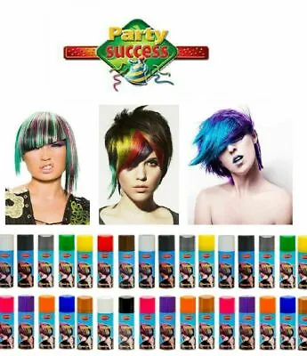 Pack OF 2 Temporary Hair Colour Spray Wash Out 125ml Assorted Colours  • £9.95