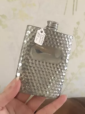 £5 • Buy Vintage Pewter Hip Flask British Made In Sheffield 