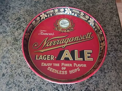 Narragansett Lager Ale 12  Metal Beer Tray • $89.99