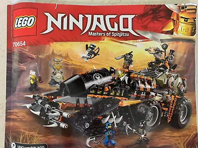 LEGO Ninjago 70654 Diselnaut Battle Tank Masters Of Spinjitzu Battle Tank Only • $148.90