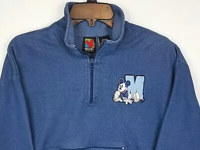 Disney Mickey Mouse Women's Medium Quarter Zip PullOver Jacket   • $8.71