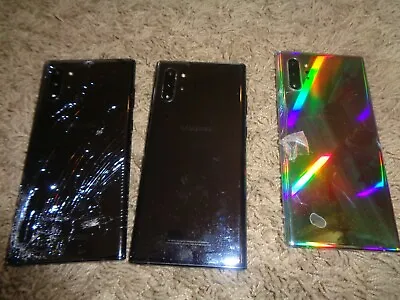 LOT OF 3 Samsung Galaxy Note 10+ PLUS Black/Aura Glow SM-N975U  • $419.99