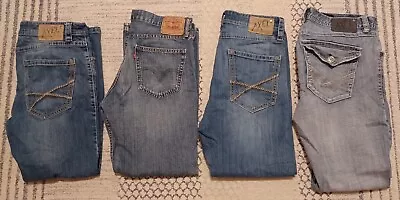 TK AXEL Mens 34x30 Athletic Straight 4 Pairs Levi's TK Axel 34×30 Blue Jeans Lot • $33