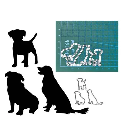 Dog Craft Metal Cutting Dies Card Scrapbooking Blade Punch Embossing Stencil DIY • $2.76