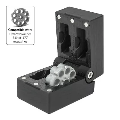 Umarex Walther 8 Shot .177 Magazine Case (CP88 CP99) Magnet Box Air Rifle • £16