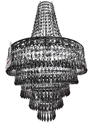 Modern Acrylic Ceiling Light Shade Pendant Light Chandelier Light Black • £45