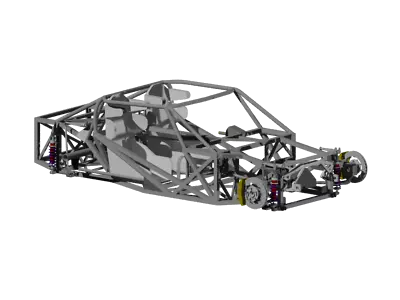 Mustang SuperCar Race Car Chassis Plans Blueprints Design Not A Kit Car  • $3250