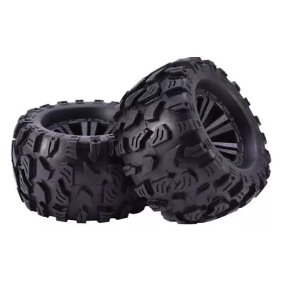 2pcs ZD Racing 12mm HEX &125mm Wheels Tires For 1/10 Monster Truck HPI HSP Flux • £12.89