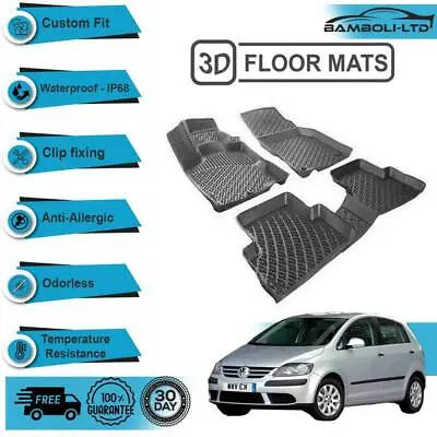 3D Molded Interior Car Floor Mat For Volkswagen Golf 5 Plus 2003-2009(Black) • $94.90