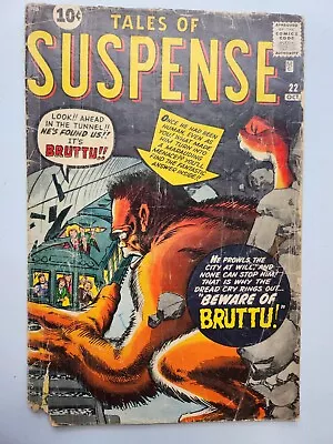  MARVEL PRE-HERO SILVER AGE HORROR: TALES OF SUSPENSE #22 1962 GD-- Kirby/Ditko  • $24.99