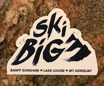 Ski Big Sticker - Banff Sunshine Lake Louise Mt Norquay Canada Mountain Sports • $3.99