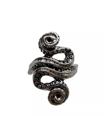 Kraken Ring Pewter Octopus Sea Monster Squid Tentacle Alchemy Gothic England 9.5 • $16.98