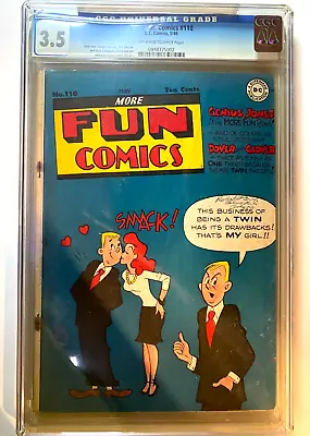 More Fun Comics #110 Cgc 3.5 1946 • $300