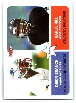 Deion Branch / Kahlil Hill 2002 Fleer #281 New England Patriots Rookie RC • $2.50