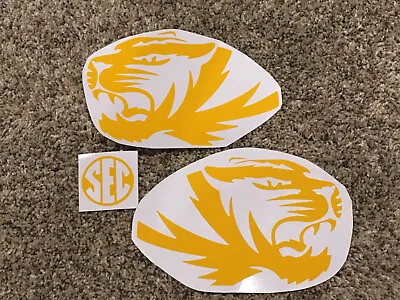 Missouri Tigers Full Size FS Football Helmet Decals With SEC Logo • $14.99