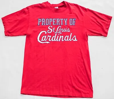 Vintage 1970s/1980s St Louis Cardinals Baseball MLB Logo 7 Red Shirt Men's MD/LG • $39.99