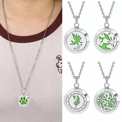 $3.95 • Buy Charms Aromatherapy Pendant Essential Oil Diffuser Necklace Fragrance Locket
