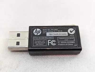 🔥Works🔥 GENUINE HP WUG1137 USB WIRELESS DONGLE RG-0983 *TESTED* (I) • $5.99