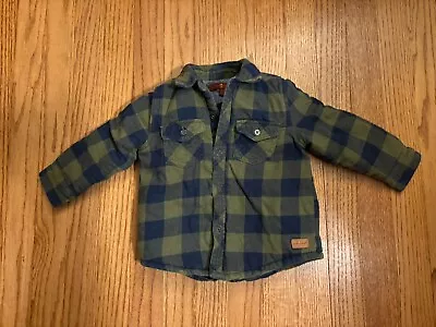 7 For All Mankind TODDLER Baby Boy Quilted Shirt Flannel Jacket- 24 Months • $20