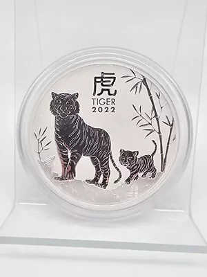 2022 5 Oz Silver Lunar Year Of The Tiger BU Australian Perth Mint .9999 Silver • $248.88