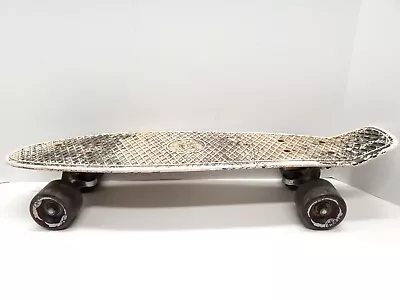 Plastic Penny Style Skateboard 22  Paint Splatter  H  Vintage Cruiser Pennyboard • $19.95