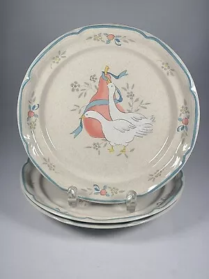 International China 8868 Marmalade Goose Stoneware 3 Salad Plate 7 5/8  Round • $30